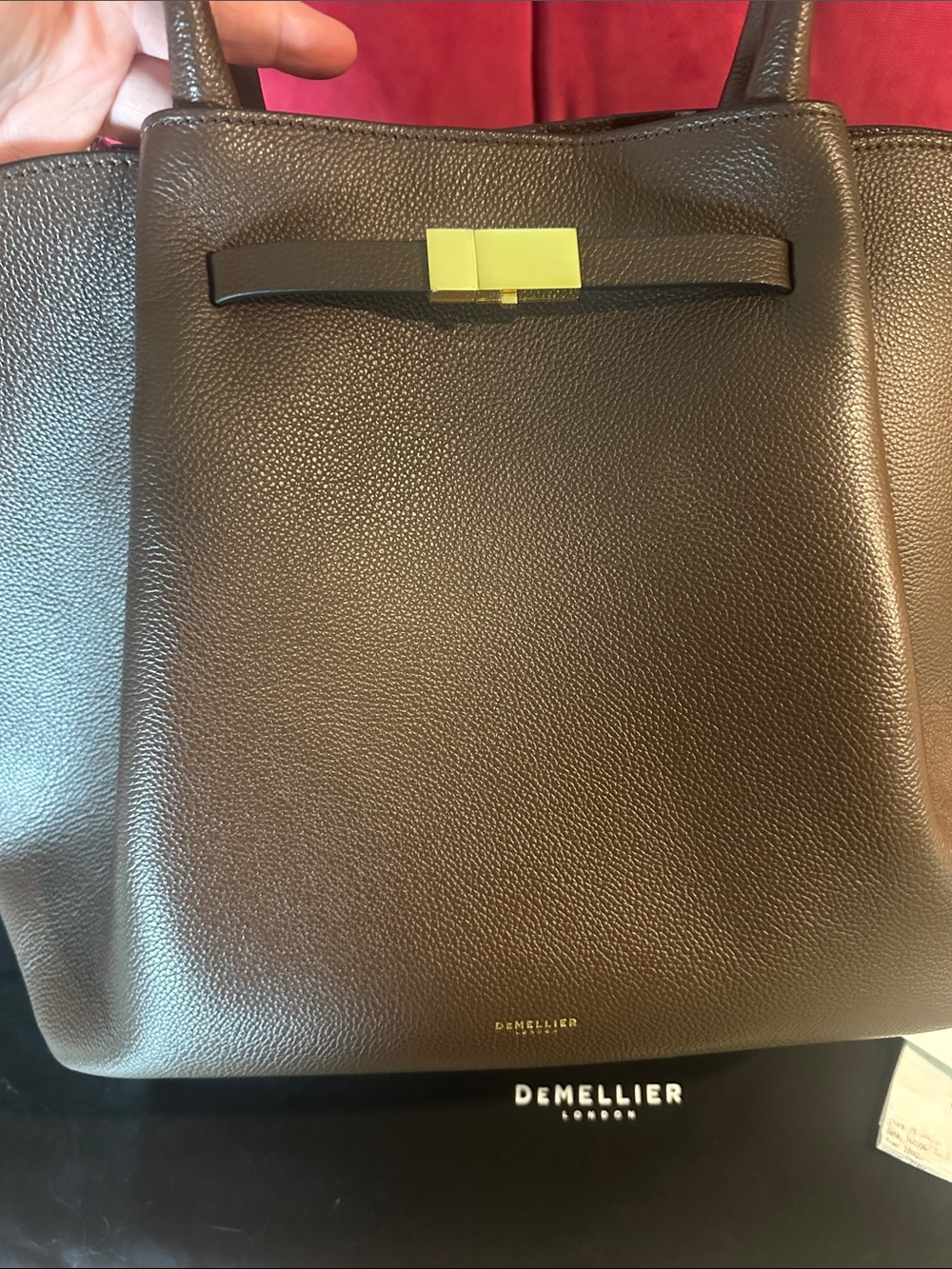 DE MELLIER The New York Leather Tote Bag (mocha) - Picture 2 of 5